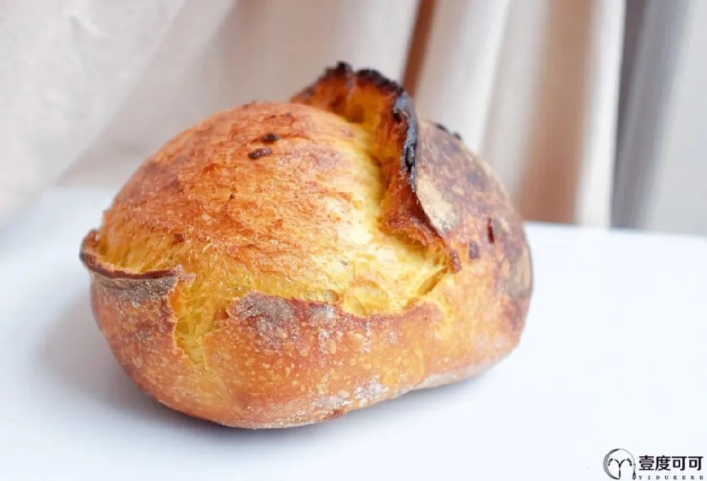 壹度可可烘焙培训分享姜黄面包制作教程